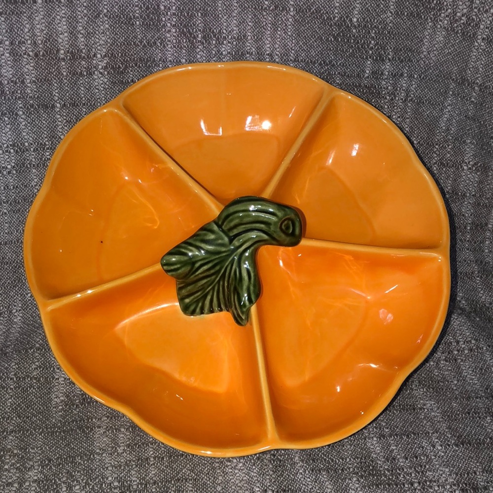 Olfaire Made in Portugal serveware divided pumpkin dish